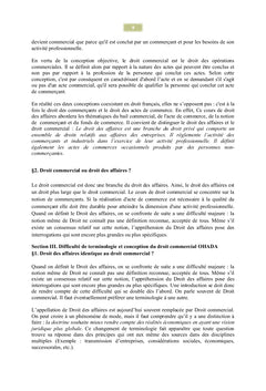 Droit commercial A l'usage des enseignants en droit et en economie