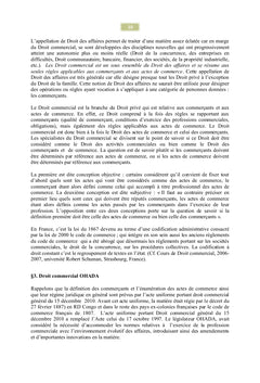 Droit commercial A l'usage des enseignants en droit et en economie
