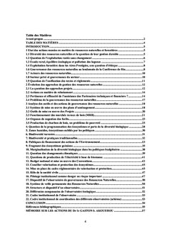 La question de gouvernance des ressources naturelles au Bénin