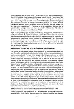 La question de gouvernance des ressources naturelles au Bénin