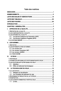 Contribution à la valorisation du yaourt de soja