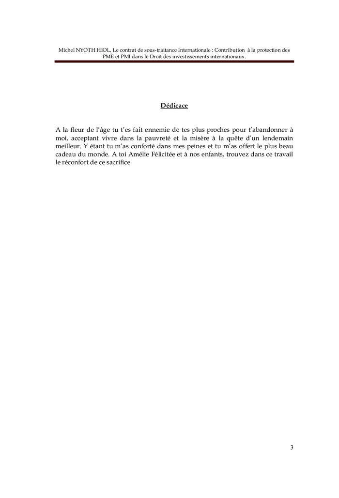 Le Contrat de sous-traitance internationale