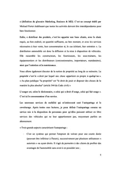Nouveaux modes de consommation automobile