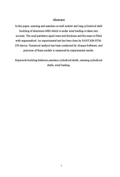 Theoretical & Experimental Analysis of Buckling of Cylindrical Structures
