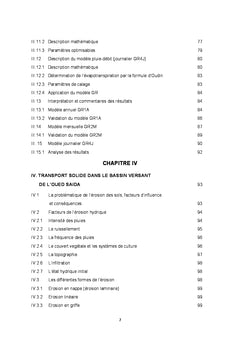Transport solide dans les zones steppiques