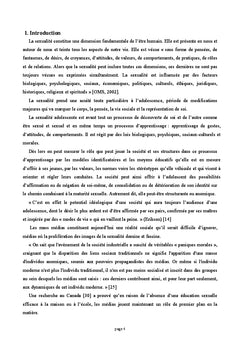 Anomie, representation de la sexualite et question du genre