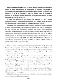 Anomie, representation de la sexualite et question du genre