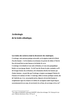 Penser l'esclavage. Essai de relecture postcoloniale