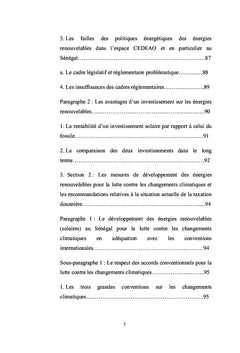 La fiscalite douaniere sur les equipements d'eNR au Senegal (CeDeAO)