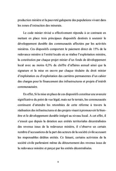 La gestion de la redevance minière dans la commune de Fungurume