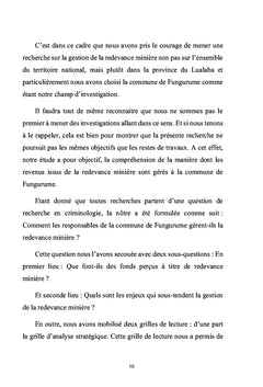 La gestion de la redevance minière dans la commune de Fungurume
