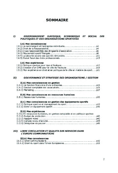 Ingénierie et management des organisations sportives