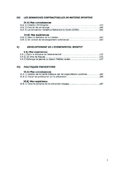Ingénierie et management des organisations sportives
