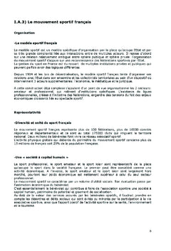 Ingénierie et management des organisations sportives
