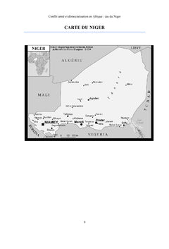 Conflit armé et démocratisation en Afrique: cas du Niger