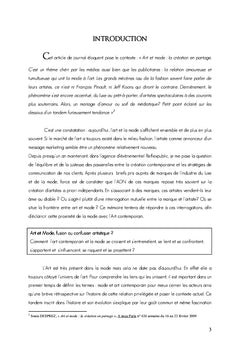 L'art c'est fashion !