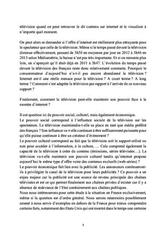 Le pouvoir de la Television et la montee d'Internet