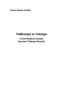 Théâtrologie et Théologie