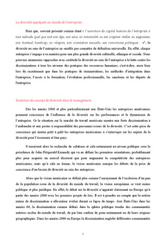 Évolution des pratiques de gestion de la diversité en entreprise