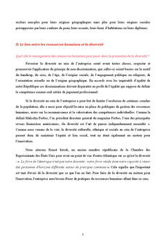 Évolution des pratiques de gestion de la diversité en entreprise