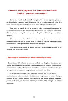 Évolution des pratiques de gestion de la diversité en entreprise