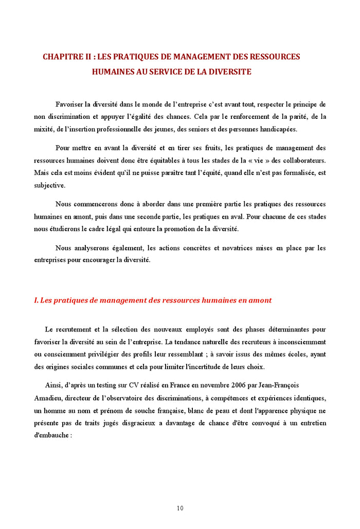 Évolution des pratiques de gestion de la diversité en entreprise