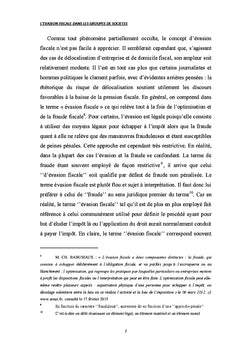 L'évasion fiscale dans les groupes de sociétés
