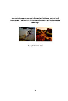 Geomorphologie et processus hydriques dans le Senegal septentrional