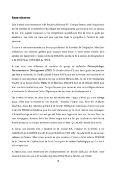 Geomorphologie et processus hydriques dans le Senegal septentrional