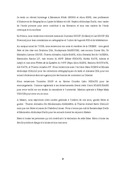 Geomorphologie et processus hydriques dans le Senegal septentrional
