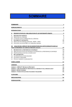Amelioration de la performance achat dans une institution publique