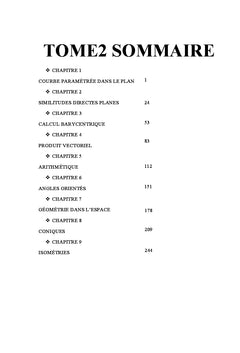 Cours et exercices TS1 Tome 2 Géométrie