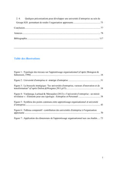 L'universite d'entreprise au service de l'organisation apprenante