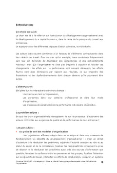 L'influence de l'organisation sur l'autonomie professionnelle