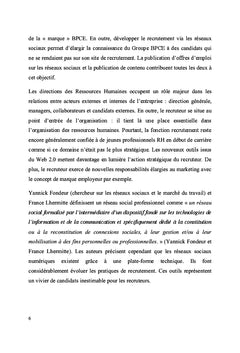 L'intégration des réseaux sociaux dans une politique de recrutement