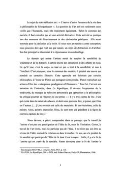 La vérité sur l'esthétique d'Arthur Schopenhauer
