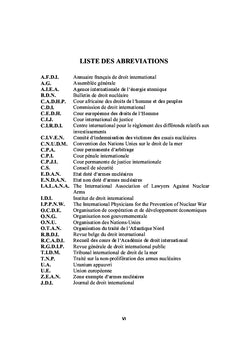 L'arme nucleaire dans la jurisprudence internationale