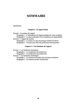 L'arme nucleaire dans la jurisprudence internationale