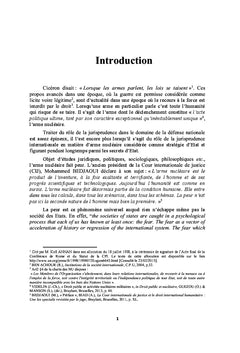 L'arme nucleaire dans la jurisprudence internationale