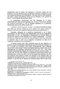 L'arme nucleaire dans la jurisprudence internationale