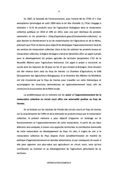 L'approvisionnement de la restauration collective en circuits courts