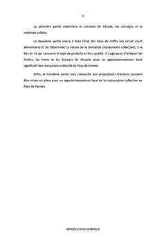 L'approvisionnement de la restauration collective en circuits courts