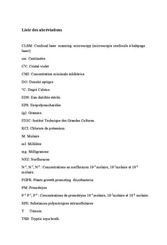 Effets de deux herbicides sur une souche de Burkholderia fungorum
