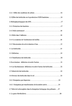 Effets de deux herbicides sur une souche de Burkholderia fungorum