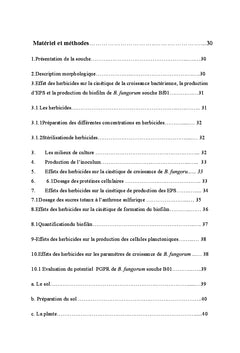 Effets de deux herbicides sur une souche de Burkholderia fungorum