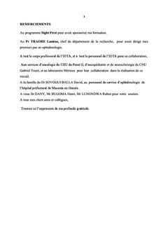Les tumeurs oculaires