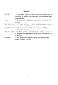 Evaluation de la qualite d'une eau de source