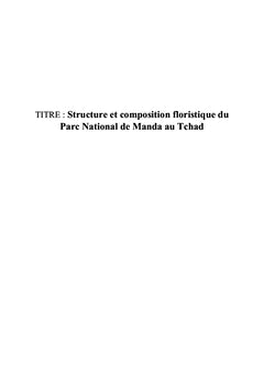 Composition floristique
