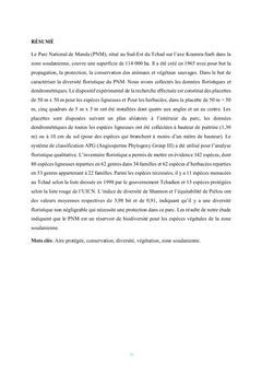 Composition floristique