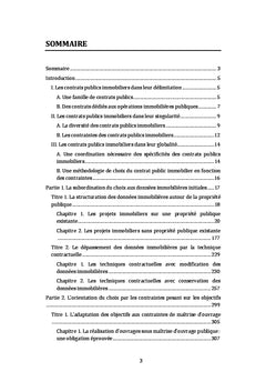 Le choix d'un contrat public immobilier